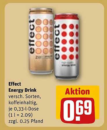 Effect Energy Drink - verschiedene Sorten, 0,33 l-Dose