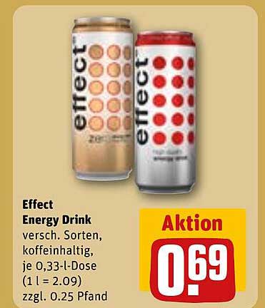 Effect Energy Drink - verschiedene Sorten