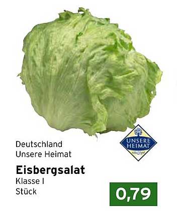Eisbergsalat Klasse I Stück