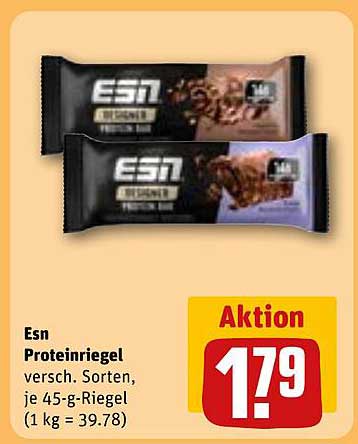 Esn Proteinriegel - Verschiedene Sorten, je 45-g-Riegel