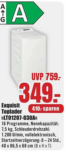 Exquisit Toplader »LTO1207-030«