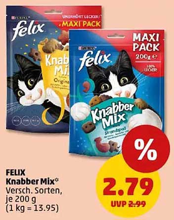 FELIX Knabber Mix 200 g - Verschiedene Sorten