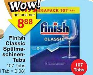 Finish Classic Spülmaschinen-Tabs 107 Tabs