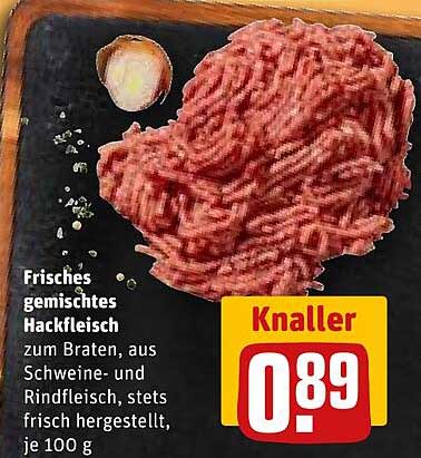 Frisches gemischtes Hackfleisch zum Braten