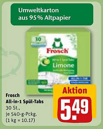 Frosch All-in-1 Spül-Tabs, 30 St.