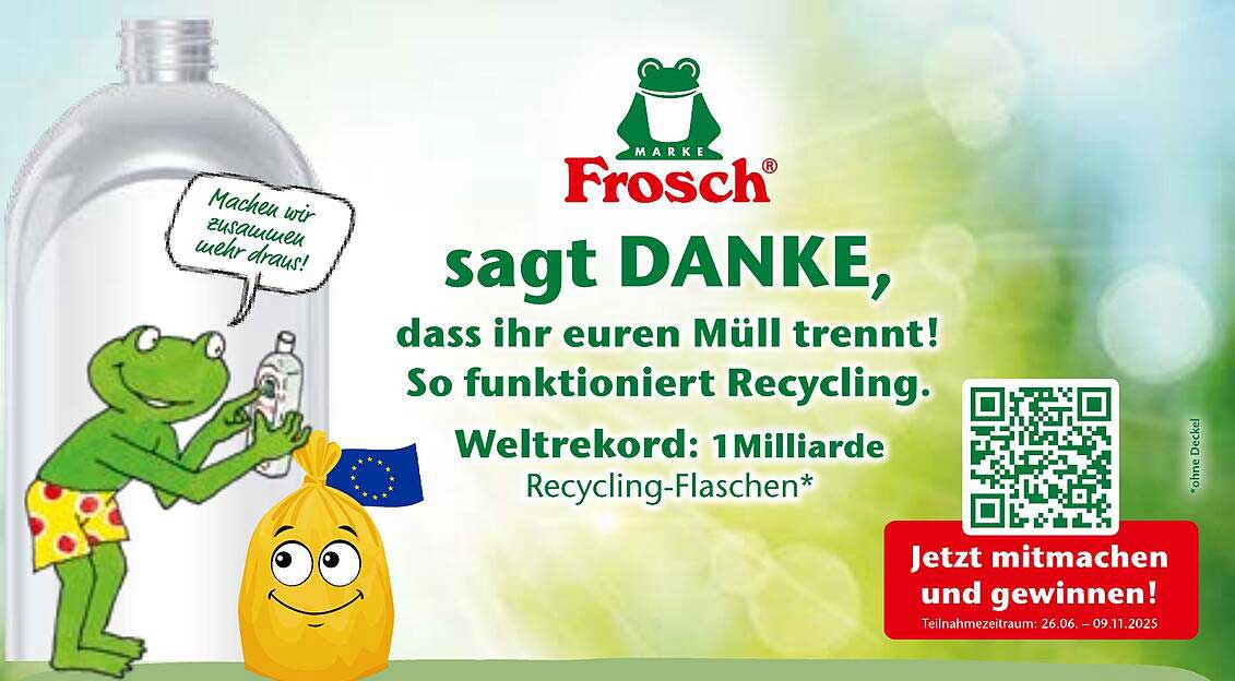 Frosch Recycling-Flasche