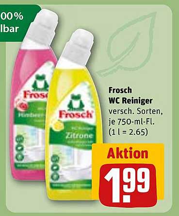 Frosch WC Reiniger, verschiedene Sorten, je 750-ml-Fl.