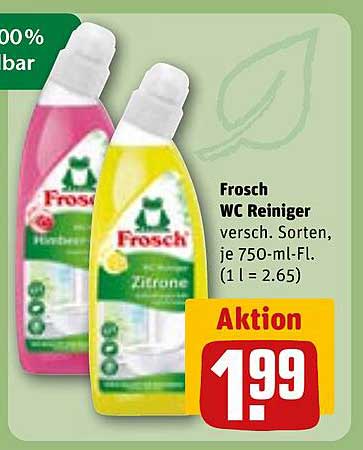 Frosch WC Reiniger, verschiedene Sorten, je 750-ml-Flasche