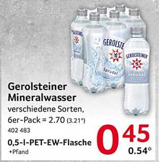 Gerolsteiner Mineralwasser, 6er-Pack