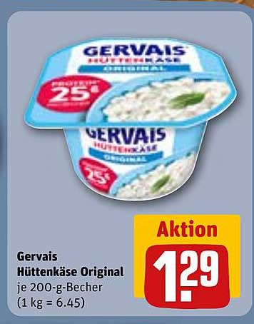 Gervais Hüttenkäse Original je 200-g-Becher