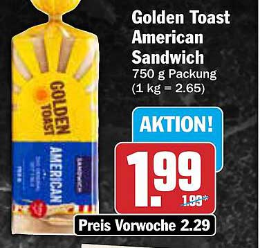 Golden Toast American Sandwich