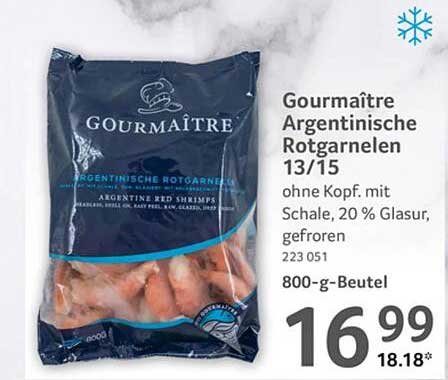 Gourmâitre Argentinische Rotgarnelen 13/15, gefroren