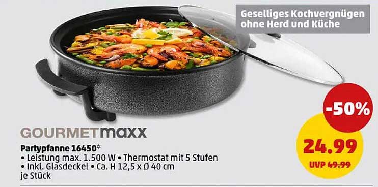 GOURMETmaxx Partypfanne 16450
