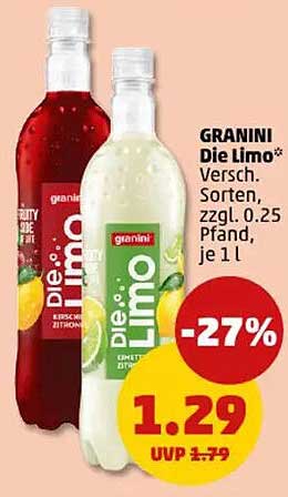 GRANINI Die Limo - Erfrischung für jeden Anlass