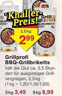 Grillprofi BBQ-Grillbriketts 2,5 kg