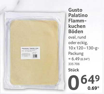 Gusto Palatino Flammkuchen Böden