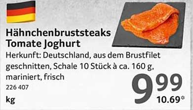 Hähnchenbruststeaks Tomate Joghurt