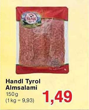Handl Tyrol Almsalami 150g