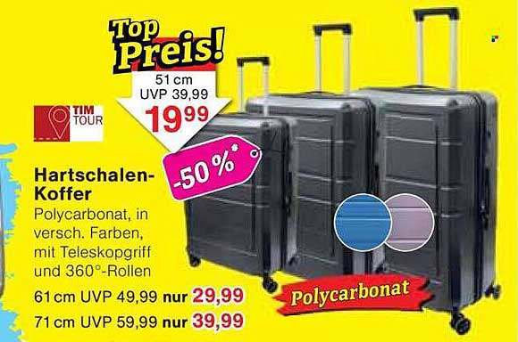 Hartschalen-Koffer in verschiedenen Größen und Farben