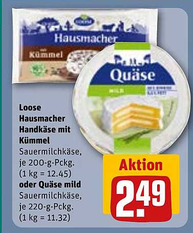Hausmacher Handkäse mit Kümmel oder Quäse mild - Aktionspreis!