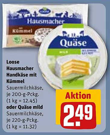 Hausmacher Handkäse mit Kümmel oder Quäse mild