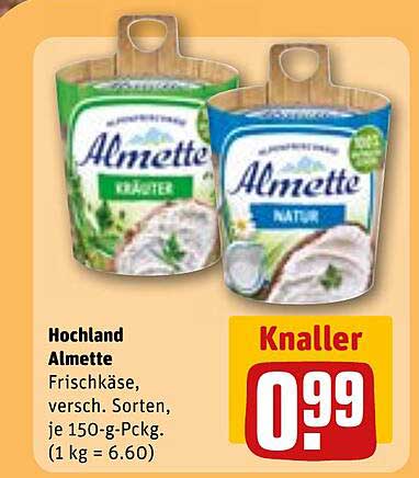 Hochland Almette Frischkäse - Knaller-Angebot