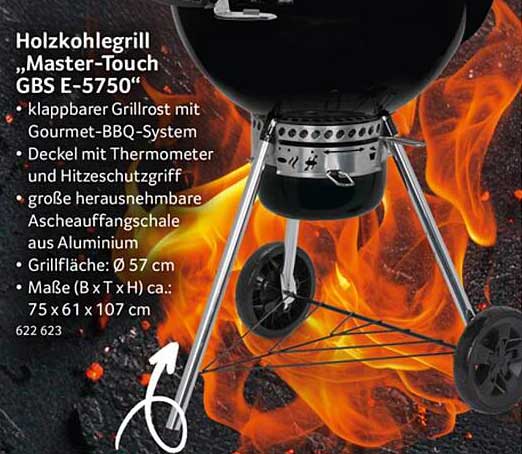 Holzkohlengrill „Master-Touch GBS E-5750“
