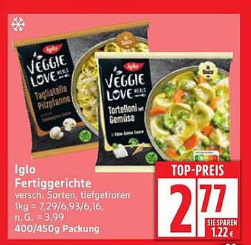 Iglo Veggie Love Fertiggerichte 400/450g