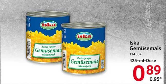 Iska Gemüsemais 425-ml-Dose