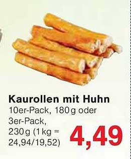 Kaurollen mit Huhn 10er-Pack, 180 g oder 3er-Pack, 230 g