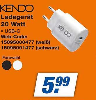 KENDO Ladegerät 20 Watt - USB-C