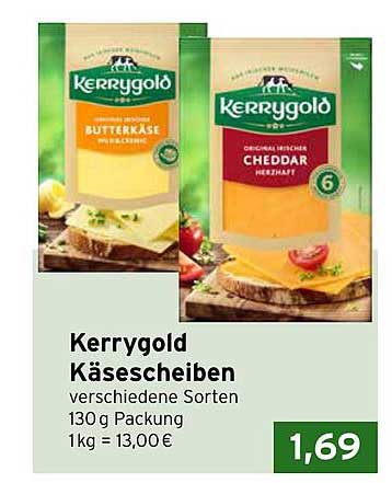 Kerrygold Käsescheiben verschiedene Sorten 130 g