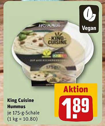 King Cuisine Hummus 175g