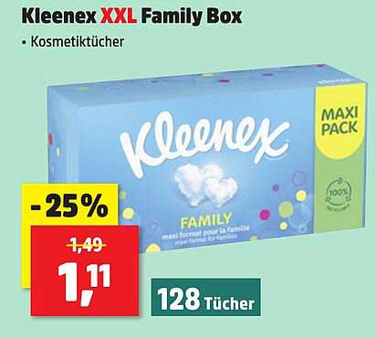 Kleenex XXL Family Box - Kosmetiktücher