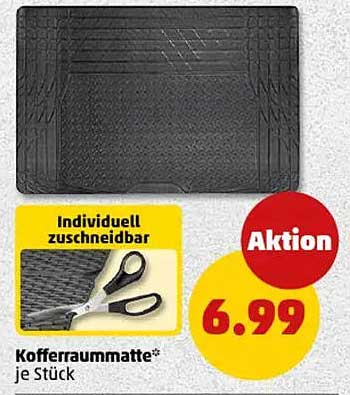Kofferraummatte - Individuell zuschneidbar
