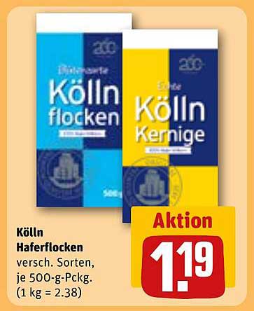 Kölln Haferflocken - Verschiedene Sorten, je 500-g-Pckg.