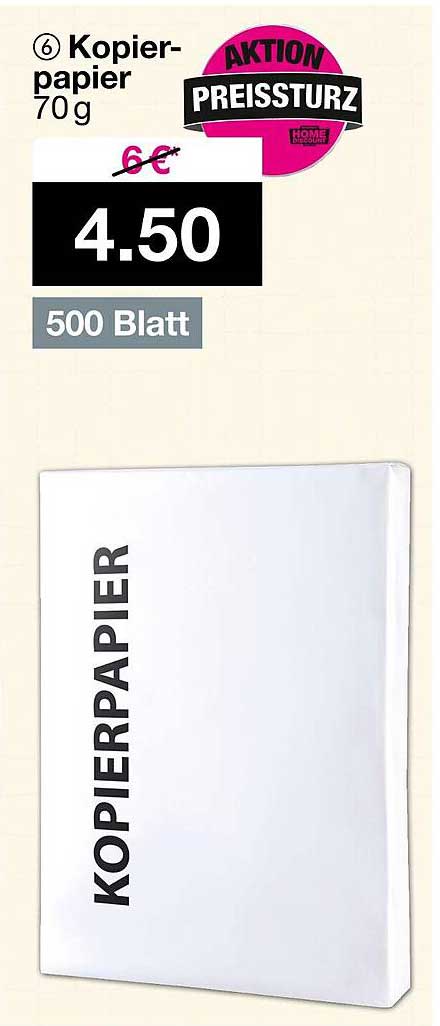 Kopierpapier 70 g - 500 Blatt zum sensationellen Preis