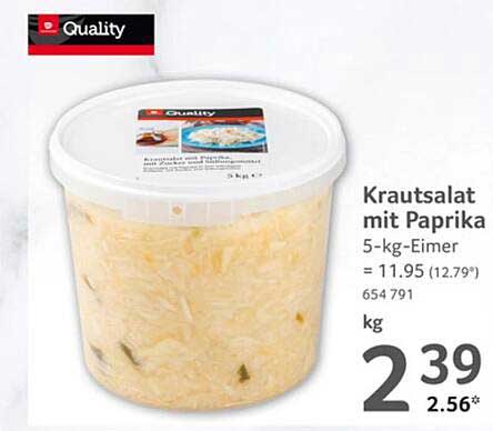 Krautsalat mit Paprika 5-kg-Eimer