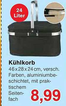 Kühlkorb 24 Liter – ideal für unterwegs