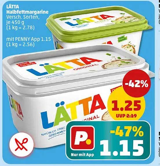 LÄTTA Halb fettmargarine 450 g