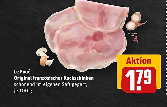 Le Foué Original französischer Kochschinken, schonend im eigenen Saft gegart, je 100 g