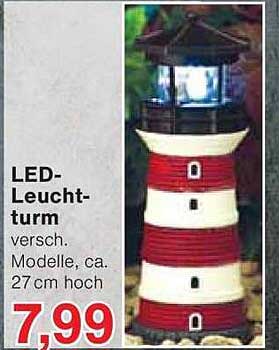 LED-Leuchtturm verschiedene Modelle, ca. 27 cm hoch
