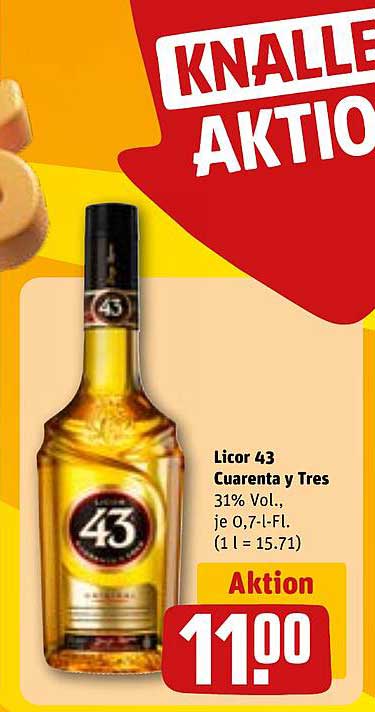 Licor 43 Cuarenta y Tres 0,7 L - Aktion