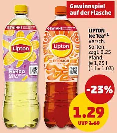 Lipton Ice Tea - Mango und Pfirsich
