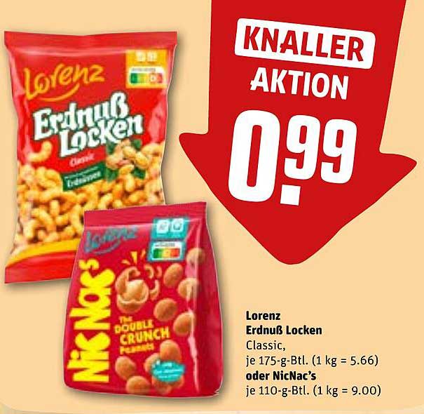 Lorenz Erdnuss Locken & NicNac's: Genuss zum Hammerpreis