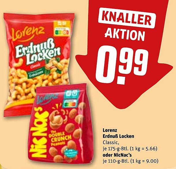 Lorenz Erdnuß Locken oder NicNac's