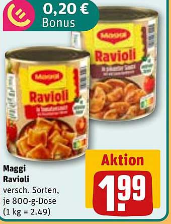 Maggi Ravioli 800-g-Dose - Verschiedene Sorten
