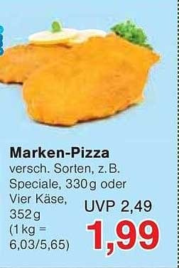 Marken-Pizza verschiedene Sorten, z.B. Speciale oder Vier Käse, 352g