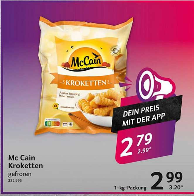 McCain Kroketten gefroren 1-kg-Packung