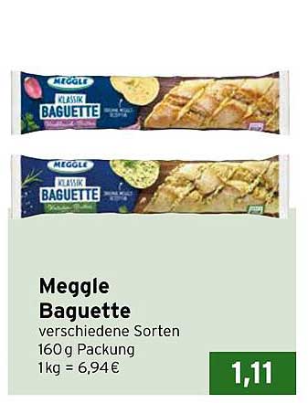 Meggle Baguette verschiedene Sorten 160 g Packung
